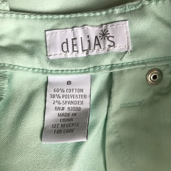 dELiA’s Olivia Light Mint Skinny Jeggings - Picture 2 of 5